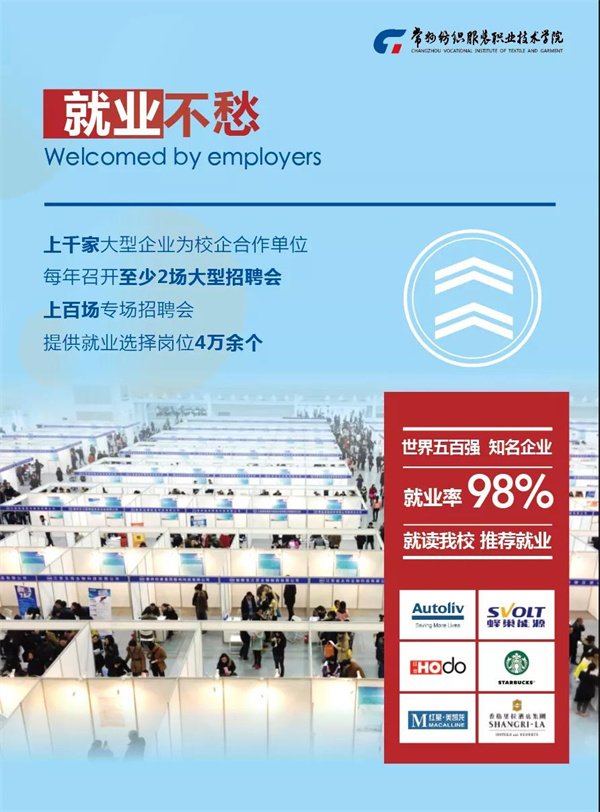 权威发布丨常州纺织服装职业技术学院 浙江省招生代码：3202开云 开云体育平台(图6)